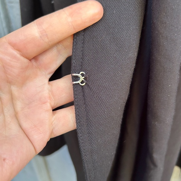 Tiger of Sweden black modern draped scarf blazer, size M - Picture 10 of 14